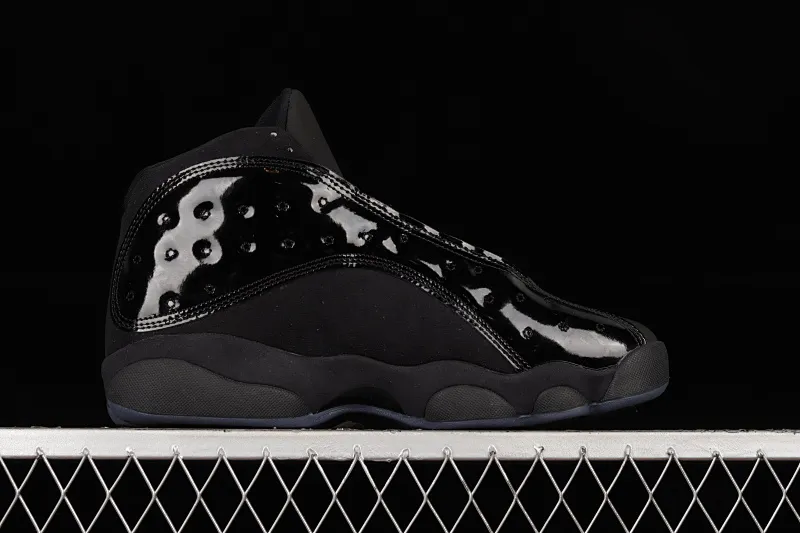 All categories Air Jordan Jordan series basketball shoes Air Jordan 13 Nk Air Jordan 13 "Cap and Gown" AJ13 Joe 13 black cat patent leather high-end replica basketball shoes 414571-012